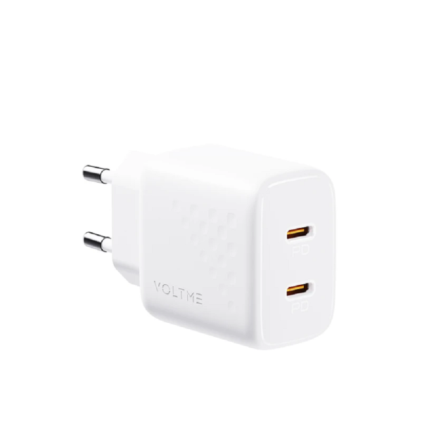 СЗУ VOLTME Revo 20CC Duo Lite 2xUSB-C 20W, белый